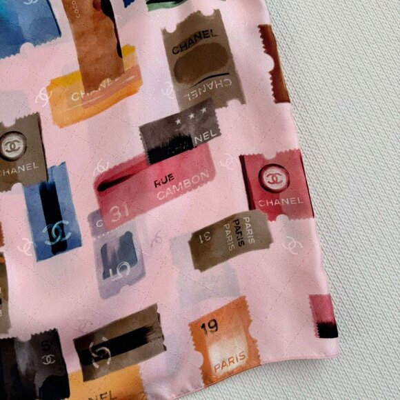 Chanel Silk Print Cami Top - Picture 5 of 8